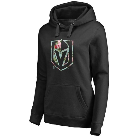 Fanatics Vegas Golden Knights Lovely Floral Pullover Hoodie Black 2XL - Picture 1 of 9